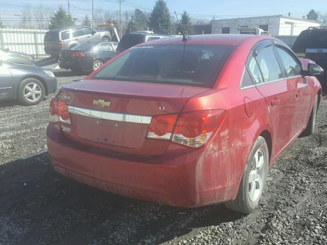 1G1PC5SB3E7110551 - 2014 CHEVROLET CRUZE LT RED photo 4