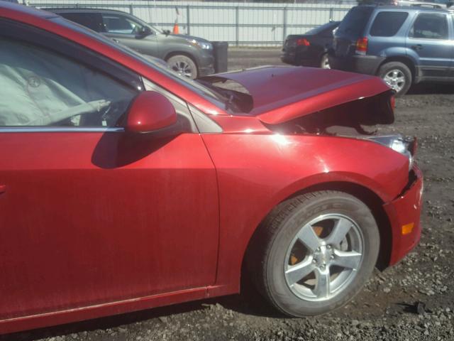 1G1PC5SB3E7110551 - 2014 CHEVROLET CRUZE LT RED photo 9