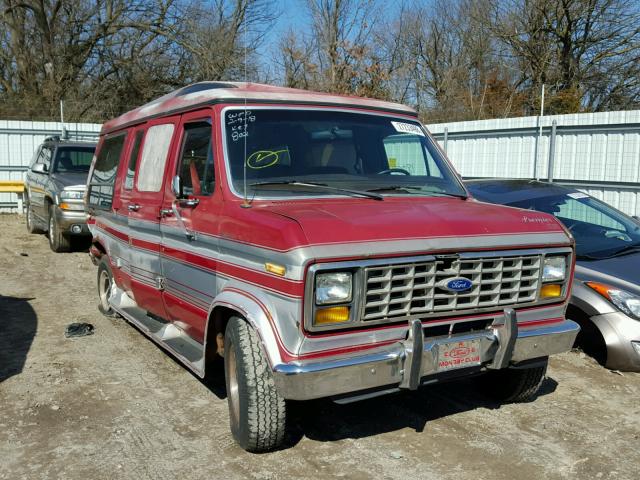 1FDEE14H6JHA85941 - 1988 FORD ECONOLINE MAROON photo 1