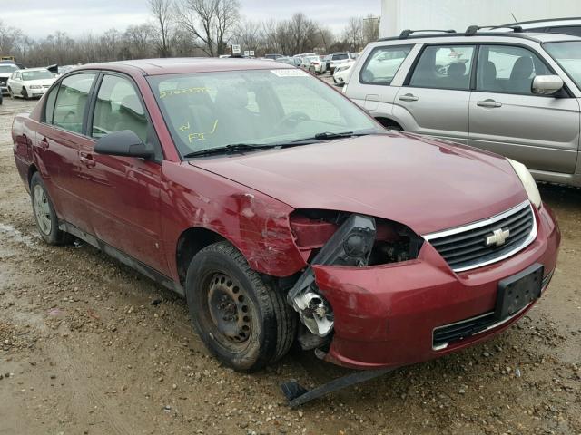 1G1ZS58F57F289688 - 2007 CHEVROLET MALIBU LS MAROON photo 1