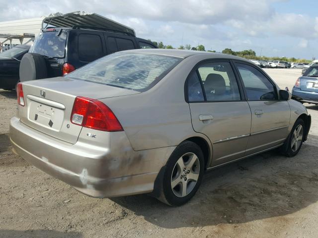 2HGES26715H541627 - 2005 HONDA CIVIC EX ოქროსფერი ფოტო 4
