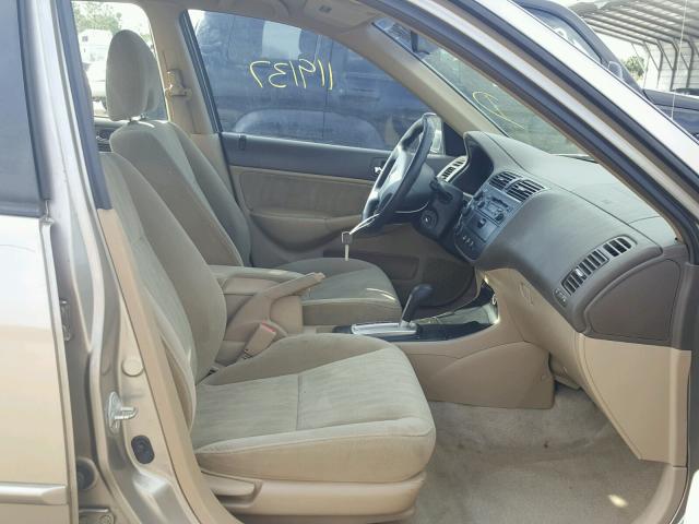 2HGES26715H541627 - 2005 HONDA CIVIC EX ოქროსფერი ფოტო 5