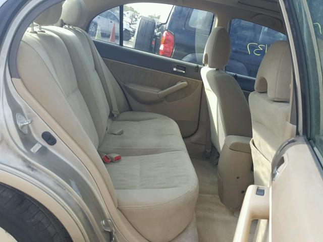 2HGES26715H541627 - 2005 HONDA CIVIC EX ოქროსფერი ფოტო 6