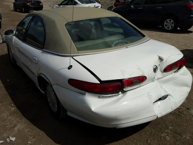 1MEFM53S4XA622015 - 1999 MERCURY SABLE LS WHITE photo 3