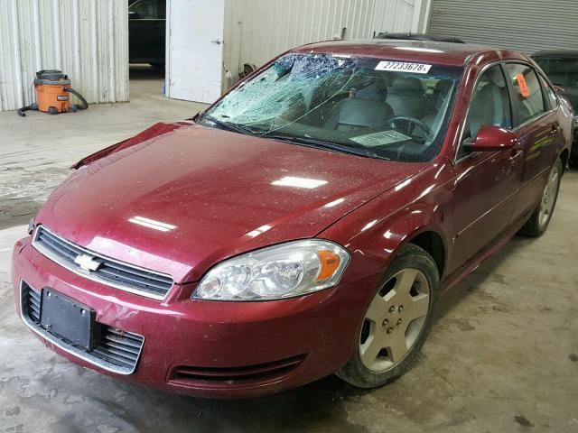 2G1WV58K881251694 - 2008 CHEVROLET IMPALA 50T RED photo 2