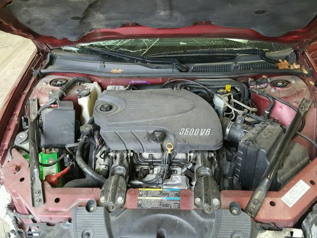 2G1WV58K881251694 - 2008 CHEVROLET IMPALA 50T RED photo 7