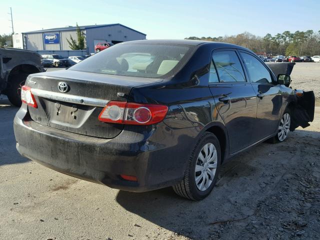 2T1BU4EE9DC012782 - 2013 TOYOTA COROLLA BA BLACK photo 4