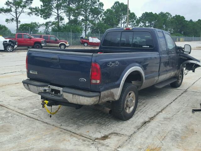 1FTSX21P95EB67611 - 2005 FORD F250 SUPER BLUE photo 4