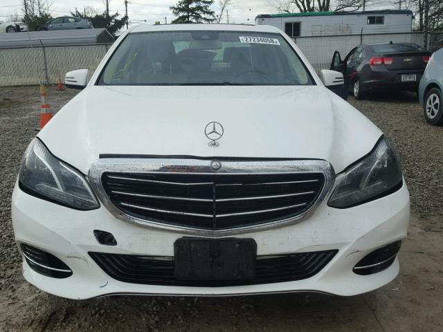 WDDHF8JB7EA782451 - 2014 MERCEDES-BENZ E 350 4MAT WHITE photo 9