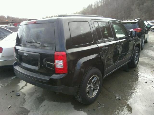 1C4NJRBB6ED651509 - 2014 JEEP PATRIOT SP BLACK photo 4