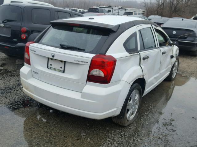 1B3CB1HA9BD262123 - 2011 DODGE CALIBER EX WHITE photo 4