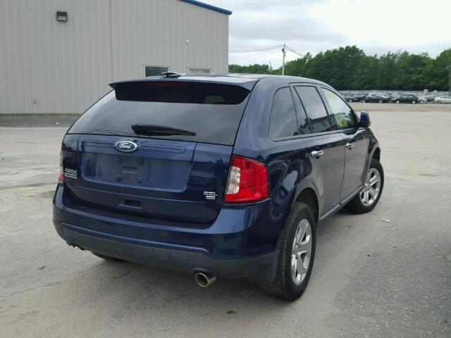 2FMDK4JC0BBA76696 - 2011 FORD EDGE SEL PURPLE photo 4