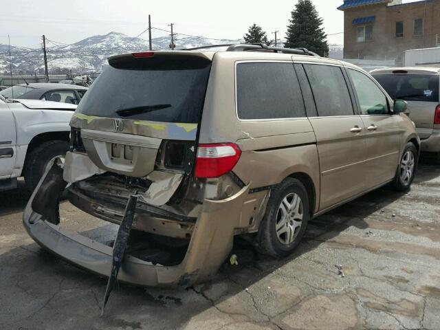 5FNRL384X6B428417 - 2006 HONDA ODYSSEY EX GOLD photo 4
