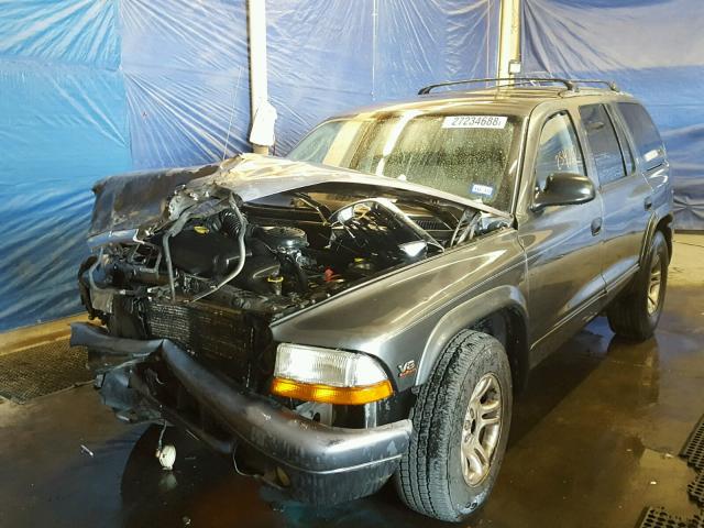 1D4HR48Z33F501388 - 2003 DODGE DURANGO SL GRAY photo 2