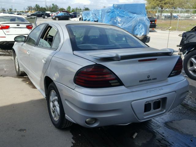 1G2NF52E44M605829 - 2004 PONTIAC GRAND AM S ვერცხლისფერი ფოტო 3