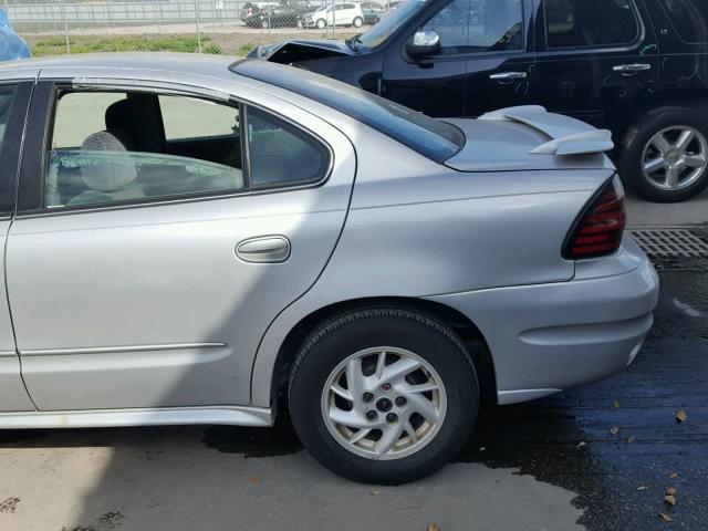 1G2NF52E44M605829 - 2004 PONTIAC GRAND AM S SILVER photo 9