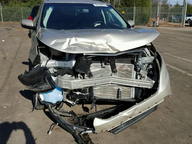 2FMPK3J81HBB71439 - 2017 FORD EDGE SEL GOLD photo 9