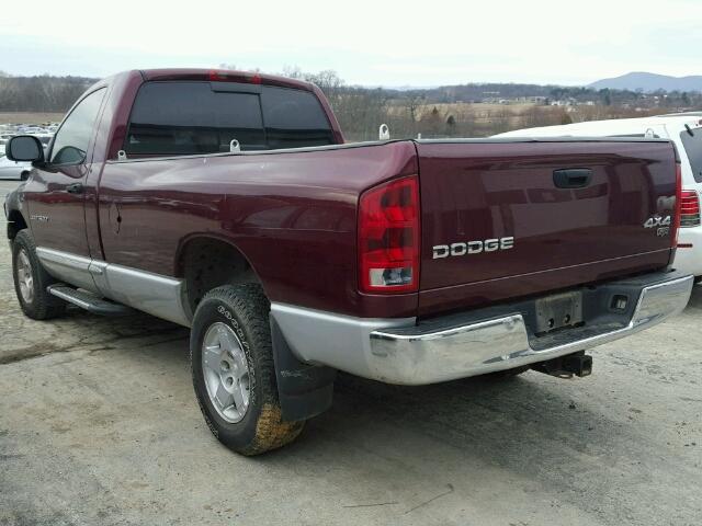 1D7HU16Z23J541624 - 2003 DODGE RAM 1500 S MAROON photo 3