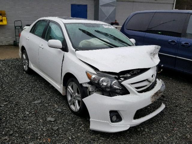 5YFBU4EE3DP142749 - 2013 TOYOTA COROLLA BA WHITE photo 1