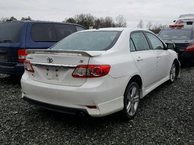 5YFBU4EE3DP142749 - 2013 TOYOTA COROLLA BA WHITE photo 4