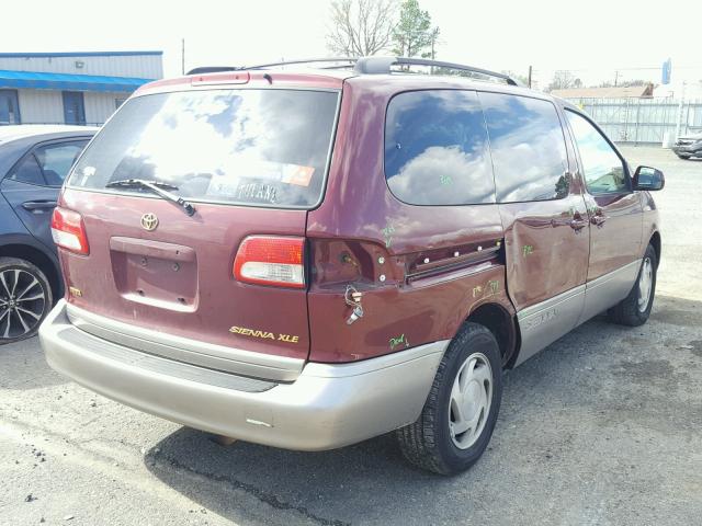 4T3ZF13C23U517219 - 2003 TOYOTA SIENNA LE RED photo 4