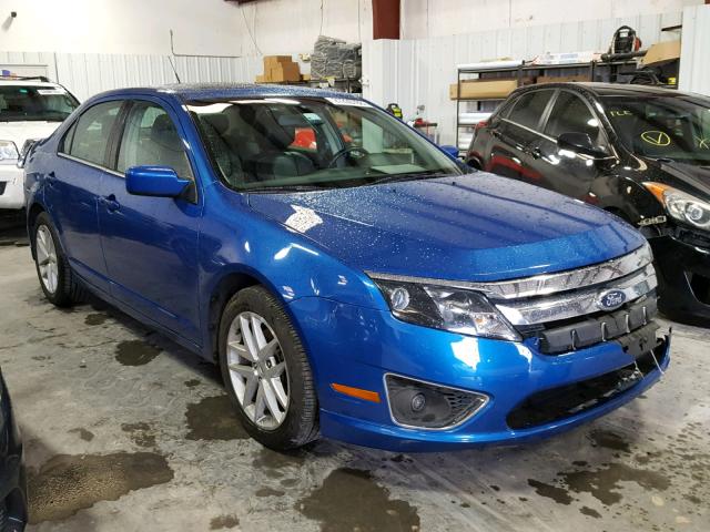 3FAHP0JA0CR251410 - 2012 FORD FUSION SEL BLUE photo 1