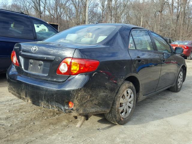 JTDBL40EX9J053914 - 2009 TOYOTA COROLLA BA BLACK photo 4