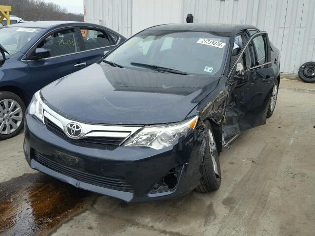 4T4BF1FK1ER355671 - 2014 TOYOTA CAMRY L BLACK photo 2