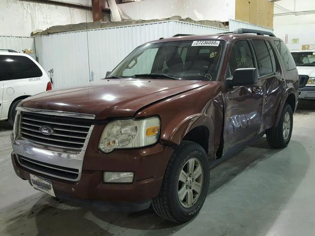 1FMEU6DE0AUA67853 - 2010 FORD EXPLORER X MAROON photo 2