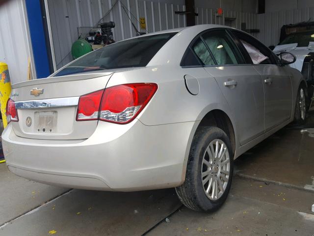 1G1PK5S98B7285289 - 2011 CHEVROLET CRUZE ECO TAN photo 4