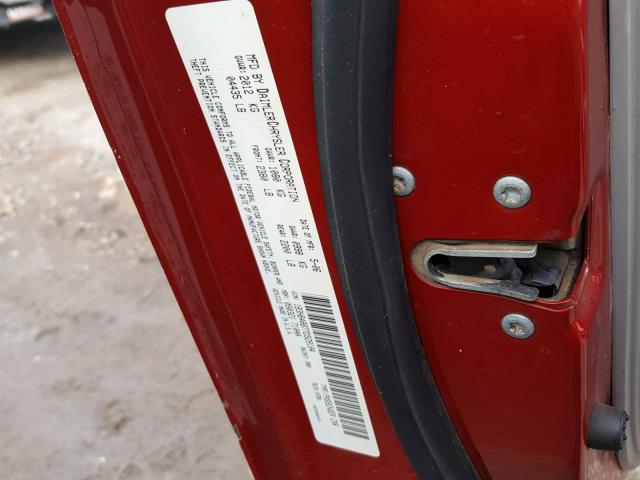 1B3HB48B77D529184 - 2007 DODGE CALIBER SX RED photo 10