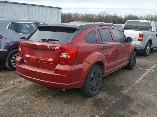 1B3HB48B77D529184 - 2007 DODGE CALIBER SX RED photo 4