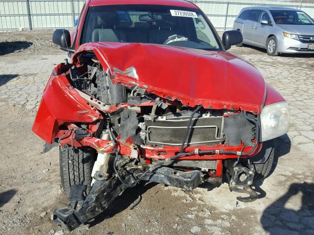 1D3HW52N65S242351 - 2005 DODGE DAKOTA LAR RED photo 9