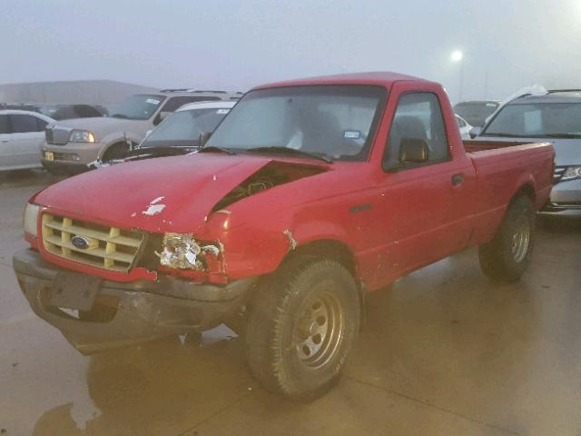 1FTYR10C41TA11060 - 2001 FORD RANGER RED photo 2