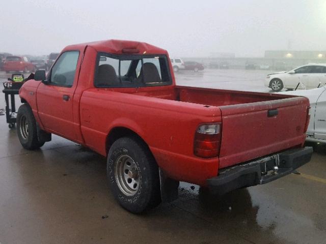 1FTYR10C41TA11060 - 2001 FORD RANGER RED photo 3