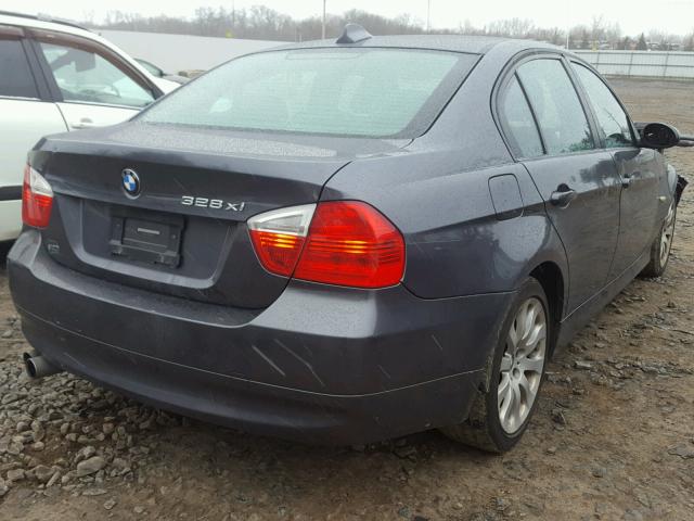 WBAVC93588K038579 - 2008 BMW 328 XI GRAY photo 4