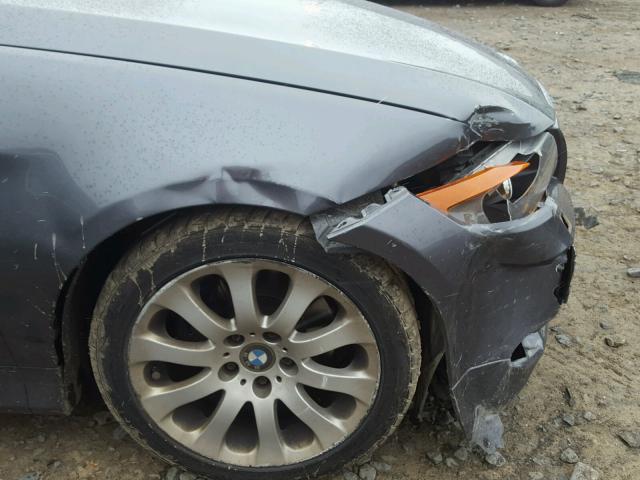 WBAVC93588K038579 - 2008 BMW 328 XI GRAY photo 9