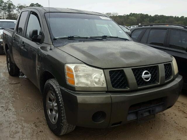 1N6AA07A64N539387 - 2004 NISSAN TITAN XE GREEN photo 1