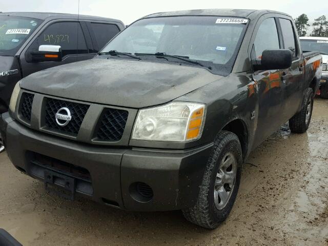 1N6AA07A64N539387 - 2004 NISSAN TITAN XE GREEN photo 2