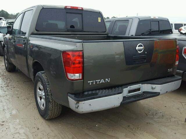 1N6AA07A64N539387 - 2004 NISSAN TITAN XE GREEN photo 3