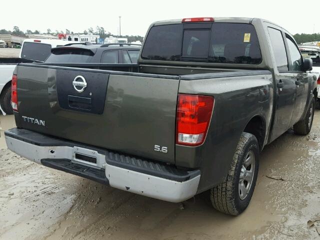 1N6AA07A64N539387 - 2004 NISSAN TITAN XE GREEN photo 4