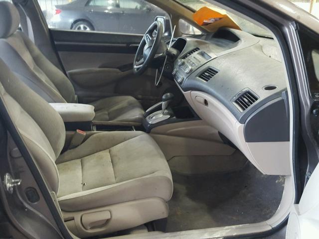 1HGFA16879L009902 - 2009 HONDA CIVIC EX ყავისფერი ფოტო 5