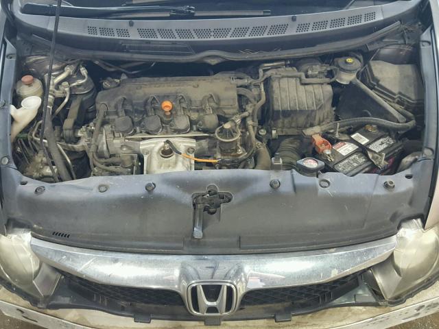 1HGFA16879L009902 - 2009 HONDA CIVIC EX ყავისფერი ფოტო 7