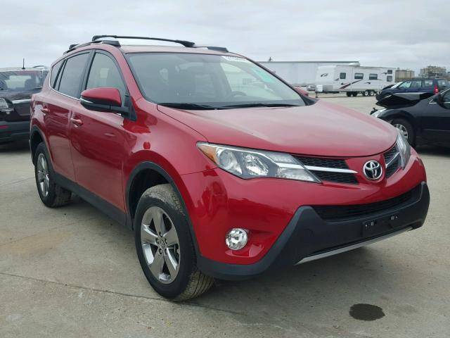 JTMWFREV0FJ044956 - 2015 TOYOTA RAV4 XLE RED photo 1