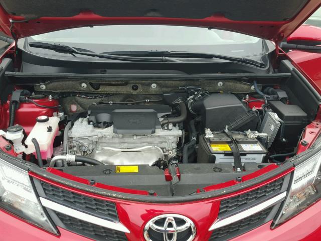 JTMWFREV0FJ044956 - 2015 TOYOTA RAV4 XLE RED photo 7