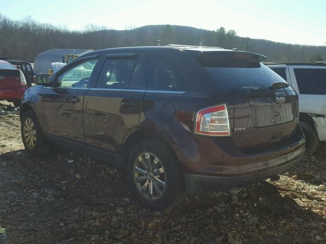 2FMDK49C39BA69532 - 2009 FORD EDGE LIMIT BURGUNDY photo 3