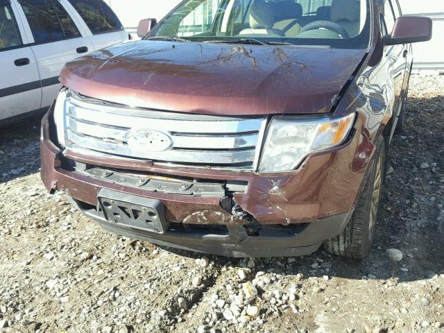 2FMDK49C39BA69532 - 2009 FORD EDGE LIMIT BURGUNDY photo 9