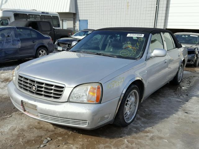 1G6KE57Y21U266975 - 2001 CADILLAC DEVILLE DH SILVER photo 2