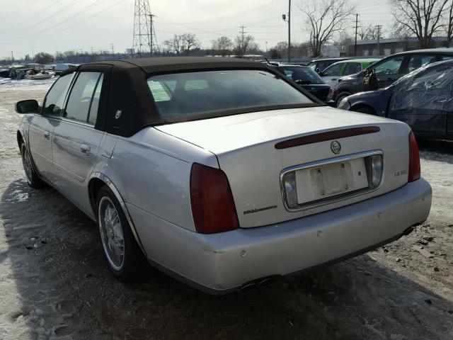 1G6KE57Y21U266975 - 2001 CADILLAC DEVILLE DH SILVER photo 3