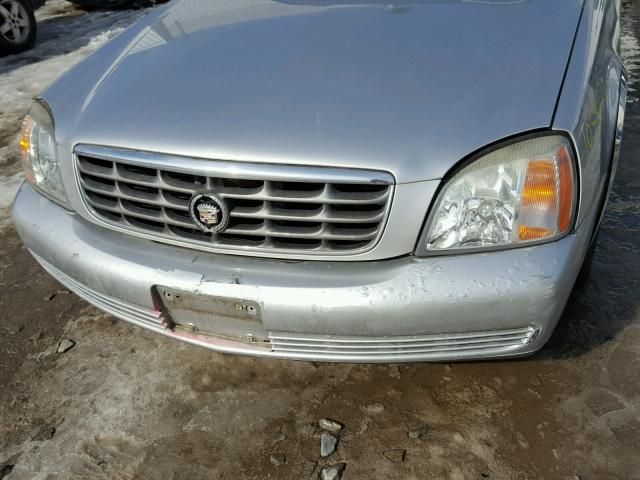 1G6KE57Y21U266975 - 2001 CADILLAC DEVILLE DH SILVER photo 9